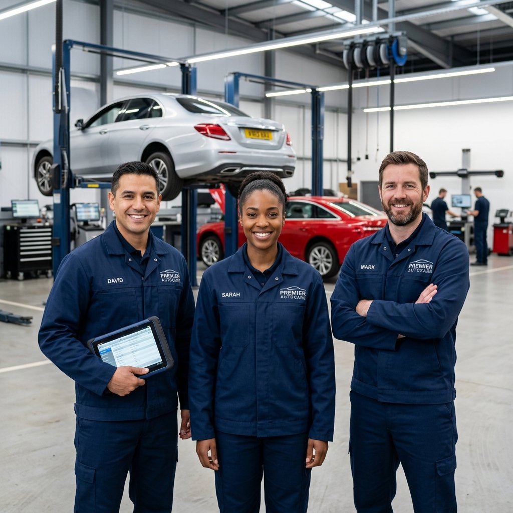 Excellent Trading fleet service technicians at work